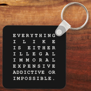 Alles wat ik leuk vind sleutelhanger