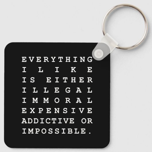 Alles wat ik leuk vind sleutelhanger (Achterkant)