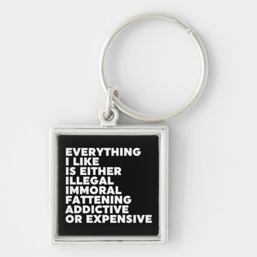 Alles wat ik leuk vind sleutelhanger (Voorkant)