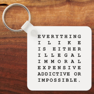 Alles wat ik leuk vind sleutelhanger