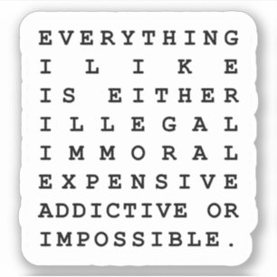 Alles wat ik leuk vind sticker