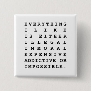 Alles wat ik leuk vind vierkante button 5,1 cm