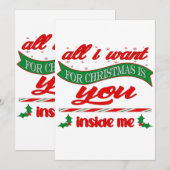 Alles wat ik met kerst wil is jij kaart (Voorkant / Achterkant)