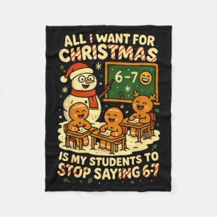 Alles wat ik met Kerstmis wil is dat mijn studente Fleece Deken