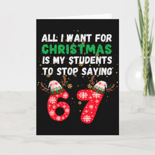 Alles wat ik met Kerstmis wil is dat mijn studente Kaart
