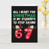 Alles wat ik met Kerstmis wil is dat mijn studente Kaart (Gele Bloem)