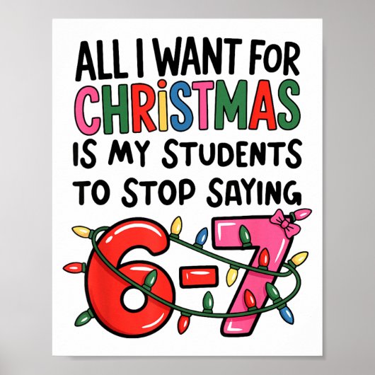 Alles wat ik met Kerstmis wil is dat mijn studente Poster (Voorkant)