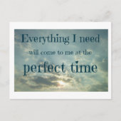 'Alles wat ik nodig heb' bevestiging Briefkaart (Voorkant)