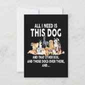 Alles wat ik nodig heb is deze hond kaart (Voorkant)