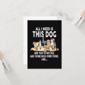 Alles wat ik nodig heb is deze hond kaart (Voorkant / Achterkant in situ)