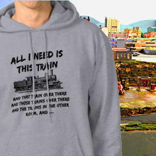Alles wat ik nodig heb, is deze treinstroommotor hoodie