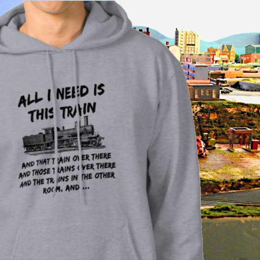 Alles wat ik nodig heb, is deze treinstroommotor hoodie
