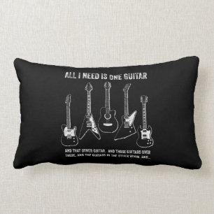 Alles wat ik nodig heb is één gitaar Funny Gitaar  Kussen