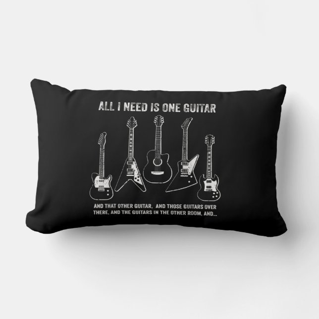 Alles wat ik nodig heb is één gitaar Guitar Collec Kussen (Voorkant)
