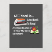 Alles wat ik nodig heb is een goed boek en een goe briefkaart (Voorkant)