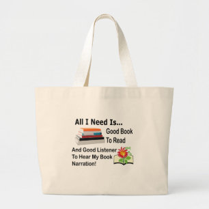 Alles wat ik nodig heb is een goed boek en een goe grote tote bag