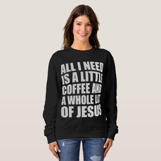 Alles wat ik nodig heb is een kleine koffie en een trui (Voorkant volledig)