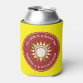 Alles wat ik nodig heb is een zonnige dag, honkbal blikjeskoeler (Blikje Voorkant)