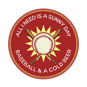Alles wat ik nodig heb is een zonnige dag, honkbal t-shirt