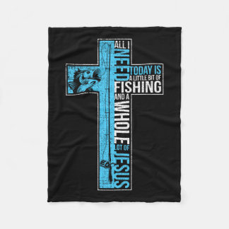 Alles wat ik nodig heb is Gevist en Jezus Christel Fleece Deken