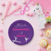 Alles wat ik nodig heb is Gymnastiek en Dance Pape Papieren Bordje (Feest)