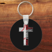 Alles wat ik nodig heb is honkbal en Jezus Christe Sleutelhanger (Voorkant)