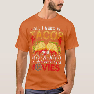 Alles wat ik nodig heb is Isacos en horrorfilms ca T-shirt