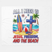 ALLES WAT IK NODIG HEB IS JESUS FLEECE DEKEN (Voorkant (Horizontaal))