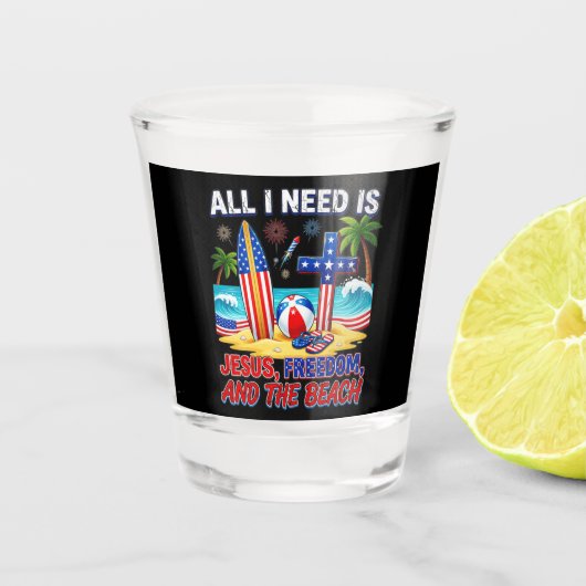 ALLES WAT IK NODIG HEB IS JESUS SHOT GLAS (Voorkant)