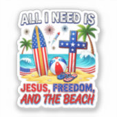 ALLES WAT IK NODIG HEB IS JESUS STICKER (Voorkant)