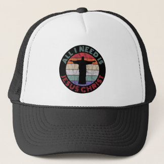 Alles wat ik nodig heb is Jezus Christus Trucker Pet