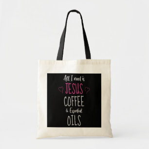 Alles wat ik nodig heb is Jezus Koffie en Essentia Tote Bag