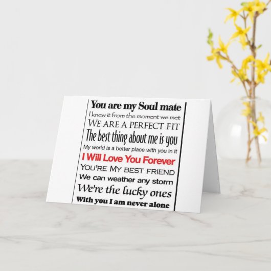 ALLES WAT IK NODIG HEB IS "JIJ" IN DEZE WERELD JUB KAART (Gele Bloem)