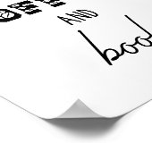 Alles wat ik nodig heb is koffie en boeken grappig poster (Hoek)