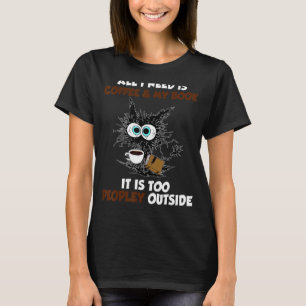 Alles wat ik nodig heb is koffie en mijn boek is t t-shirt