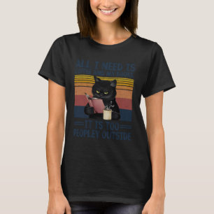 Alles wat ik nodig heb is koffie en mijn boeken is t-shirt