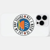 Alles wat ik nodig heb is koffie en mijn kat Case-Mate iPhone case (Achterkant (horizontaal))