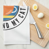 Alles wat ik nodig heb is koffie en mijn kat theedoek (Quarter Fold)