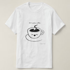 Alles wat ik nodig heb is koffie - Mannen T-shirt