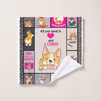 Alles wat ik nodig heb is liefde en Corgi Washandje