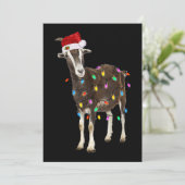 Alles wat ik nodig heb is liefde en een geit feestdagenkaart (Staand voorkant)