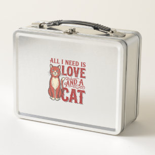 Alles wat ik nodig heb is liefde en een kat Vintag