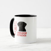 Alles wat ik nodig heb is liefde en een Labrador R Mok (Voorkant links)