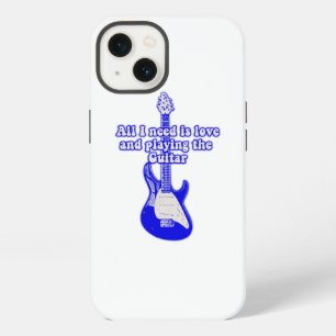 Alles wat ik nodig heb is liefde en gitaar spelen iPhone 13 hoesje
