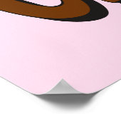 Alles wat ik nodig heb is liefde en meer chocolade poster (Hoek)