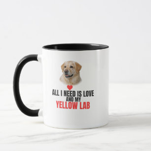 Alles wat ik nodig heb is liefde en mijn Labrador  Mok