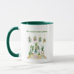 Alles wat ik nodig heb is meer planten mok
