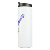 Alles wat ik nodig heb is mijn gitaar. Motiverende Thermosbeker (Geroteerd rechts)