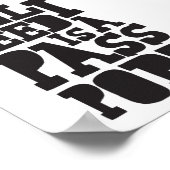 "Alles wat ik nodig heb is mijn paspoort" Poster (Hoek)