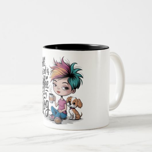 Alles wat ik nodig heb is Mok (Voorkant rechts)